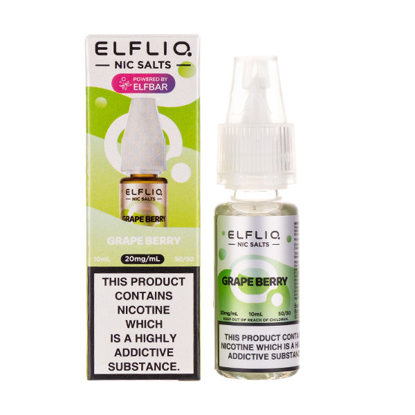 BUY 1 GET 1 FREE | Grape Berry Nic Salt E-Liquid by Elf Bar ELFLIQVAPE INDIA