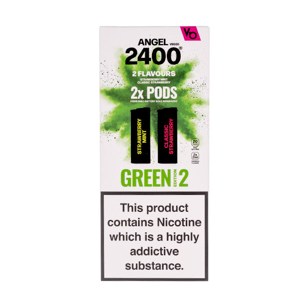 BUY 1 GET 1 FREE | Green Edition 2 Vapes Bar Angel 2400 Prefilled PodsVAPE INDIA