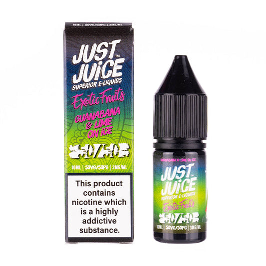 BUY 1 GET 1 FREE | Guanabana & Lime on Ice 50/50 E-Liquid by Just JuiceVAPE INDIA