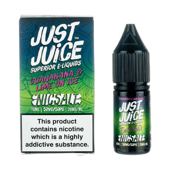 BUY 1 GET 1 FREE | Guanabana & Lime on Ice Nic Salt E-Liquid by Just JuiceVAPE INDIA