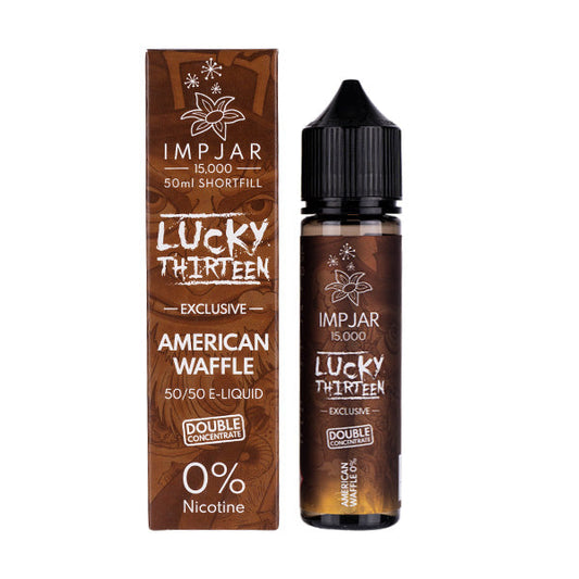 BUY 1 GET 1 FREE | American Waffle 50ml (50/50) Shortfill by Imp Jar & Lucky ThirteenVAPE INDIA