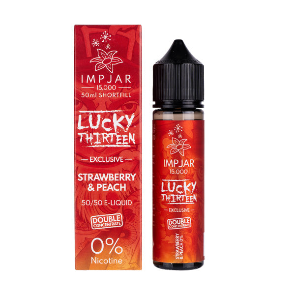 BUY 1 GET 1 FREE | Strawberry Peach 50ml (50/50) Shortfill by Imp Jar & Lucky ThirteenVAPE INDIA