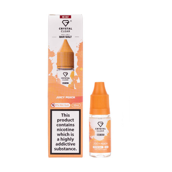 BUY 1 GET 1 FREE | Juicy Peach Nic Salt E-Liquid by Crystal ClearVAPE INDIA