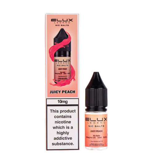 BUY 1 GET 1 FREE | Juicy Peach Nic Salt E-Liquid by Elux LegendVAPE INDIA