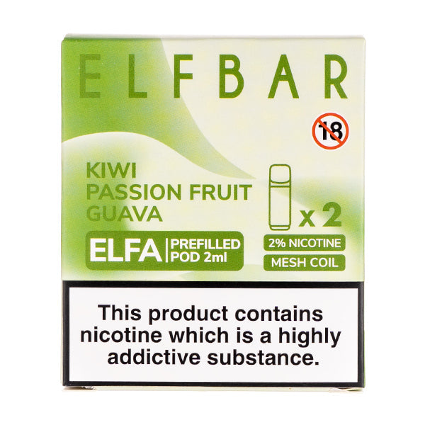 BUY 1 GET 1 FREE | Kiwi Passion Fruit Guava Elfa Prefilled Pods by Elf BarVAPE INDIA