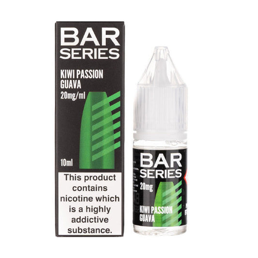 BUY 1 GET 1 FREE | Kiwi Passion Fruit Guava Nic Salt E-Liquid by Bar SeriesVAPE INDIA