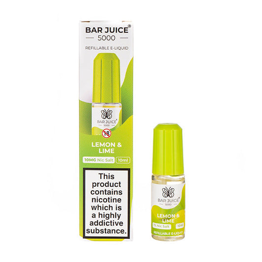 BUY 1 GET 1 FREE | Lemon & Lime Nic Salt E-Liquid by Bar Juice 5000VAPE INDIA