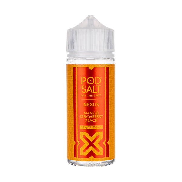 BUY 1 GET 1 FREE | Mango Strawberry Peach 100ml Shortfill E-Liquid by Pod Salt NexusVAPE INDIA