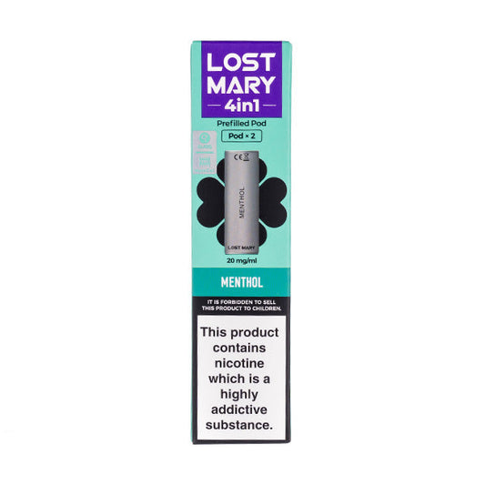 BUY 1 GET 1 FREE | Menthol 4-in-1 Prefilled Pods by Lost MaryVAPE INDIA