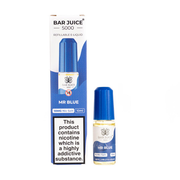 BUY 1 GET 1 FREE | Mr Blue Nic Salt E-Liquid by Bar Juice 5000VAPE INDIA