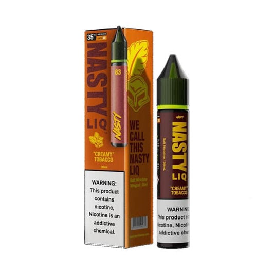 BUY 1 GET 1 FREE | Creamy Tobacco - Nasty LIQ | 30ML Vape Juice | 35MG, 50MG | Vape India