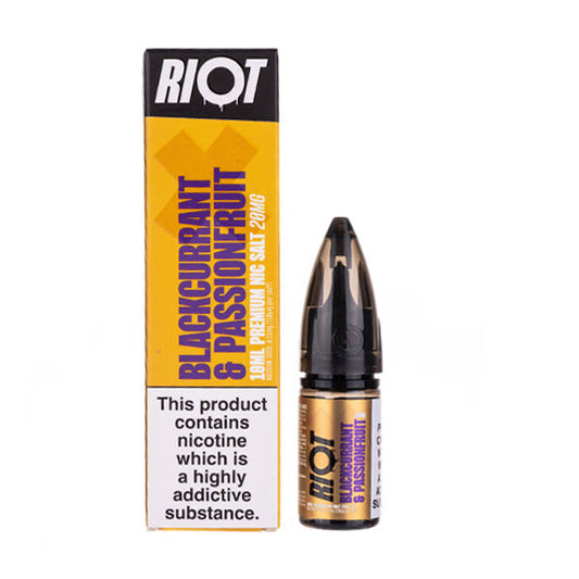 BUY 1 GET 1 FREE | Blackcurrant Passionfruit Nic Salt E-Liquid by Riot Squad XVAPE INDIA