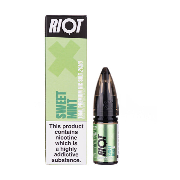 BUY 1 GET 1 FREE | Sweet Mint Nic Salt E-Liquid by Riot Squad XVAPE INDIA