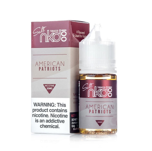 BUY 1 GET 1 FREE | American Patriots - Naked 100 Salt | 30Ml Vape Juice | 35MG, 50MG | Vape India