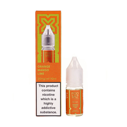 BUY 1 GET 1 FREE | Orange Mango Lime Nic Salt E-Liquid by Pod Salt NexusVAPE INDIA