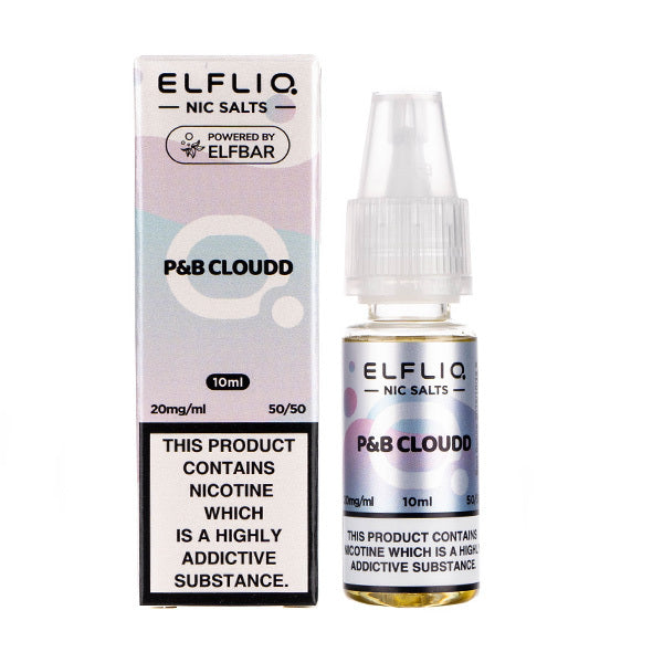 BUY 1 GET 1 FREE | P&B Cloudd Nic Salt E-Liquid by Elf Bar ELFLIQVAPE INDIA