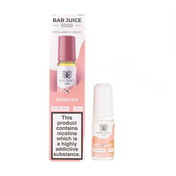 BUY 1 GET 1 FREE | Peach Ice Nic Salt E-Liquid by Bar Juice 5000VAPE INDIA