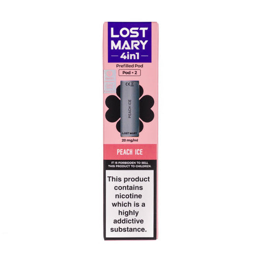 BUY 1 GET 1 FREE | Peach Ice 4-in-1 Prefilled Pods by Lost MaryVAPE INDIA