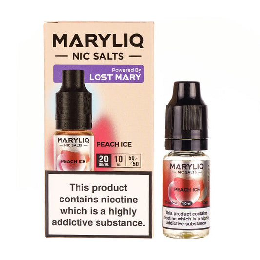 BUY 1 GET 1 FREE | Peach Ice Nic Salt E-Liquid by Lost Mary MaryliqVAPE INDIA