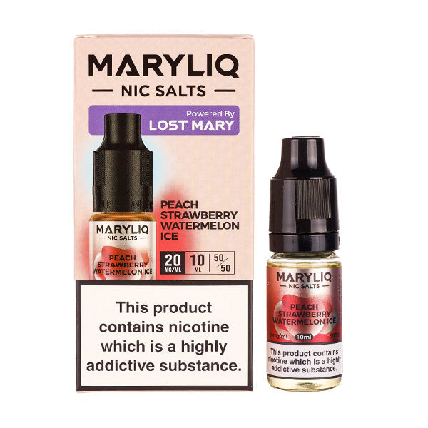 BUY 1 GET 1 FREE | Peach Strawberry Watermelon Nic Salt E-Liquid by Lost Mary MaryliqVAPE INDIA