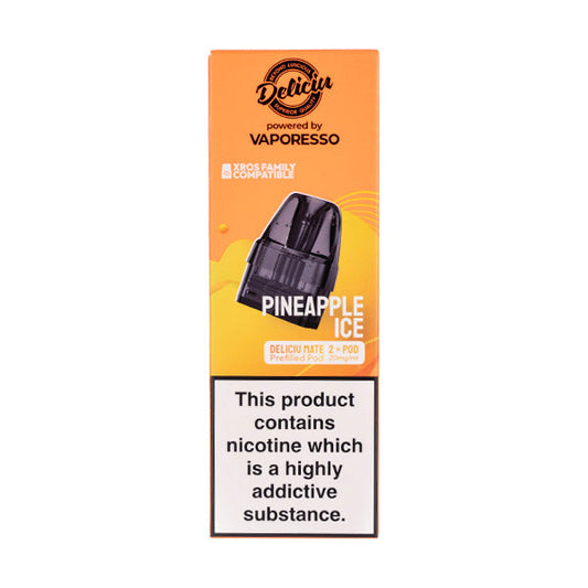 BUY 1 GET 1 FREE | Pineapple Ice Deliciu Mate Prefilled Pods by DeliciuVAPE INDIA