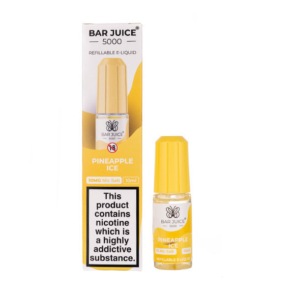 BUY 1 GET 1 FREE | Pineapple Ice Nic Salt E-Liquid by Bar Juice 5000VAPE INDIA