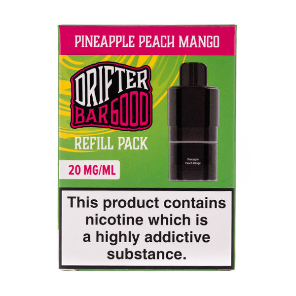 BUY 1 GET 1 FREE | Pineapple Peach Mango Drifter 6000 Prefilled Pod + Refill by DrifterVAPE INDIA