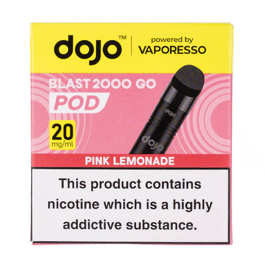 BUY 1 GET 1 FREE | Pink Lemonade Dojo Blast 2000 Go Prefilled Pod + Refill by VaporessoVAPE INDIA