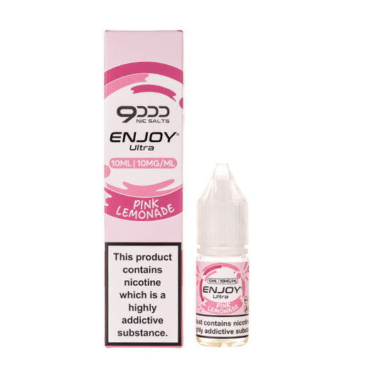 BUY 1 GET 1 FREE | Pink Lemonade Nic Salt E-Liquid by Enjoy Ultra 9000VAPE INDIA