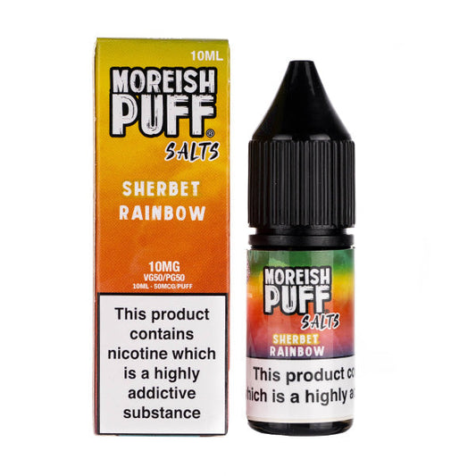 BUY 1 GET 1 FREE | Rainbow Sherbet Nic Salt E-Liquid by Moreish PuffVAPE INDIA