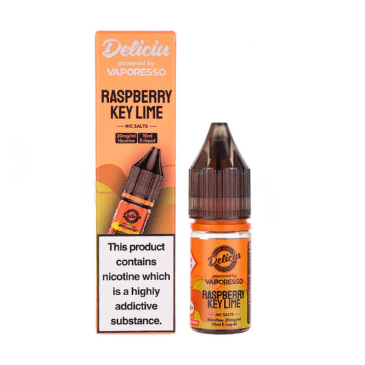 BUY 1 GET 1 FREE | Raspberry Key Lime Nic Salt E-Liquid by Vaporesso Deliciu V2VAPE INDIA