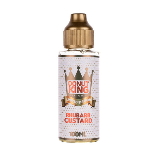 BUY 1 GET 1 FREE | Rhubarb Custard 100ml Shortfill E-Liquid by Donut King Limited EditionVAPE INDIA