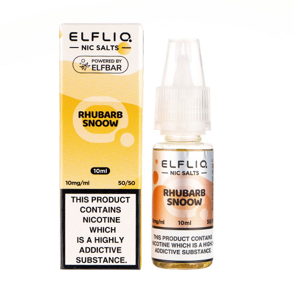 BUY 1 GET 1 FREE | Rhubarb Snoow Nic Salt E-Liquid by Elf Bar ELFLIQVAPE INDIA