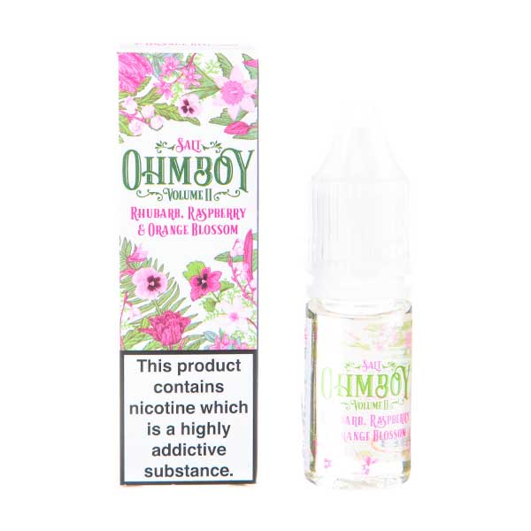 BUY 1 GET 1 FREE | Rhubarb, Raspberry, Orange Blossom Nic Salt E-Liquid by Ohm BoyVAPE INDIA