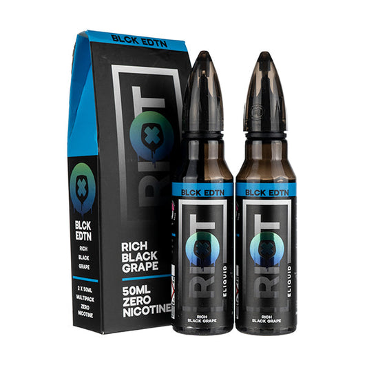 BUY 1 GET 1 FREE | Rich Black Grape 100ml Shortfill E-Liquid by Riot Squad (2x50ml)VAPE INDIA