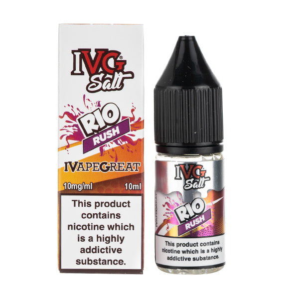 BUY 1 GET 1 FREE | Rio Rush Nic Salt E-Liquid by IVGVAPE INDIA