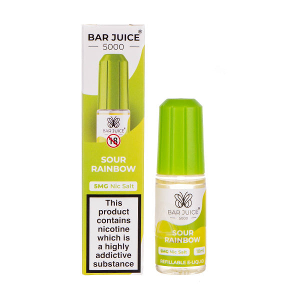 BUY 1 GET 1 FREE | Sour Rainbow Nic Salt E-Liquid by Bar Juice 5000VAPE INDIA