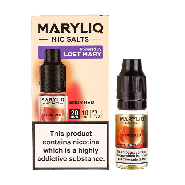 BUY 1 GET 1 FREE | Sour Red Nic Salt E-Liquid by Lost Mary MaryliqVAPE INDIA