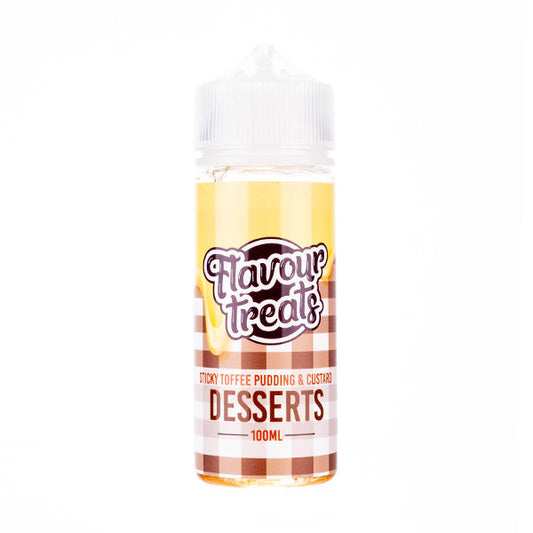 BUY 1 GET 1 FREE | Sticky Toffee Pudding & Custard 100ml Shortfill E-Liquid by Flavour TreatsVAPE INDIA