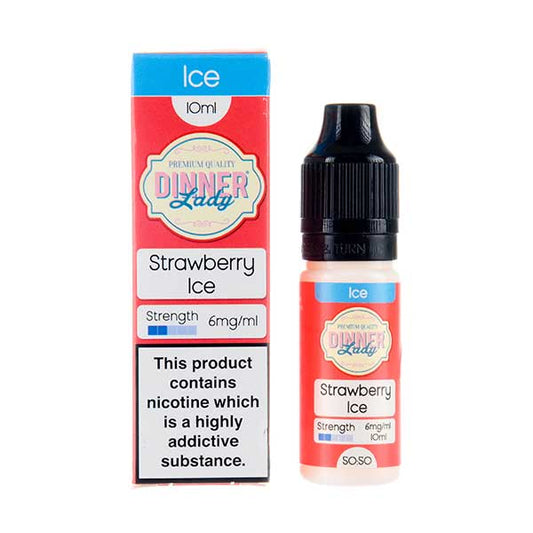 BUY 1 GET 1 FREE | Strawberry Ice 50/50 E-Liquid by Dinner LadyVAPE INDIA