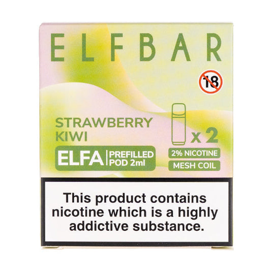 BUY 1 GET 1 FREE | Strawberry Kiwi Elfa Prefilled Pods by Elf BarVAPE INDIA