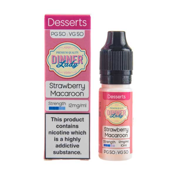 BUY 1 GET 1 FREE | Strawberry Macaroon 50/50 E-Liquid by Dinner LadyVAPE INDIA