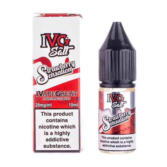 BUY 1 GET 1 FREE | Strawberry Sensation Nic Salt E-Liquid by IVGVAPE INDIA