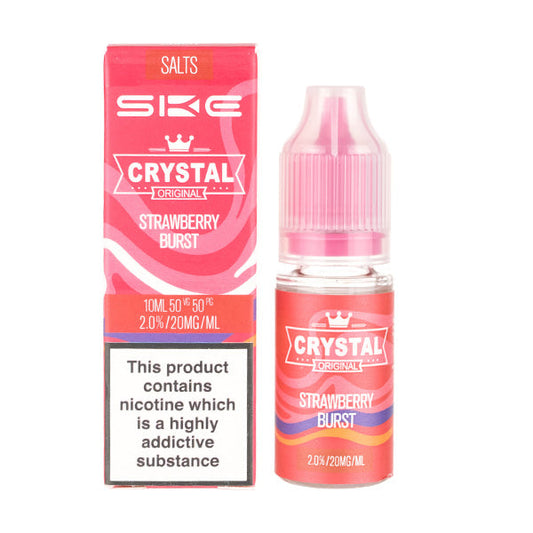 BUY 1 GET 1 FREE | Strawberry Burst Nic Salt E-Liquid by SKE CrystalVAPE INDIA