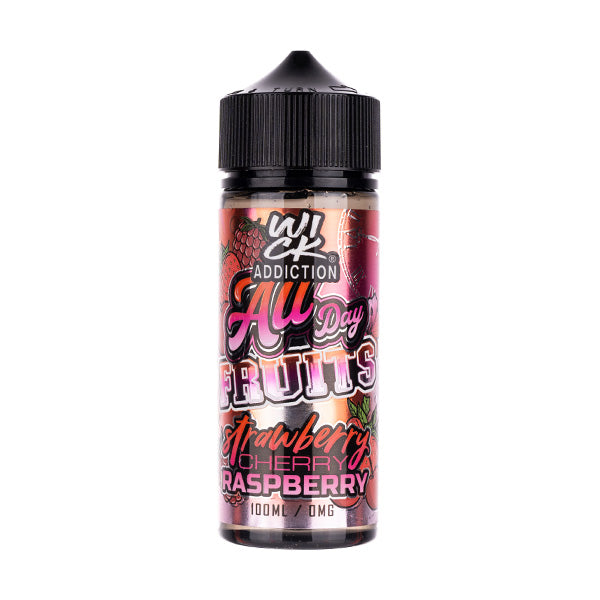 BUY 1 GET 1 FREE | Strawberry Cherry Raspberry 100ml Shortfill E-Liquid by Wick AddictionVAPE INDIA