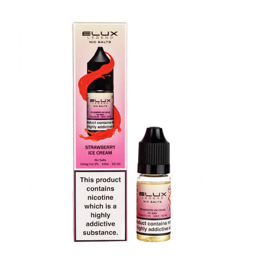 BUY 1 GET 1 FREE | Strawberry Ice Cream Nic Salt E-Liquid by Elux LegendVAPE INDIA