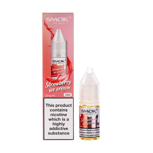 BUY 1 GET 1 FREE | Strawberry Ice Cream Nic Salt E-Liquid by SMOKVAPE INDIA