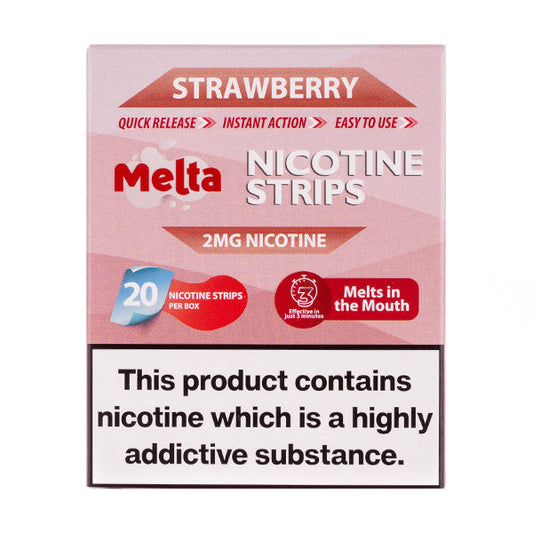 BUY 1 GET 1 FREE | Strawberry Nicotine Strips by MeltaVAPE INDIA