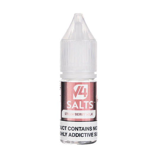 BUY 1 GET 1 FREE | Strawberry Milk Nic Salt E-Liquid by V4 VapourVAPE INDIA