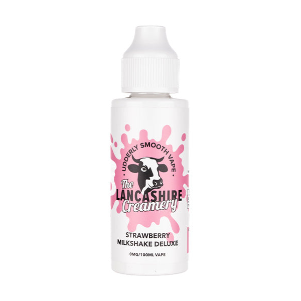 BUY 1 GET 1 FREE | Strawberry Milkshake Deluxe 100ml Shortfill E-Liquid by The Lancashire CreameryVAPE INDIA